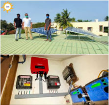 Solar panel installation in Valasaravakkam